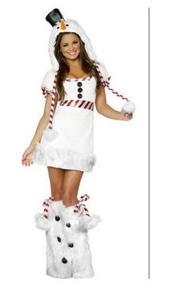 Snowman Mini Dress Costume